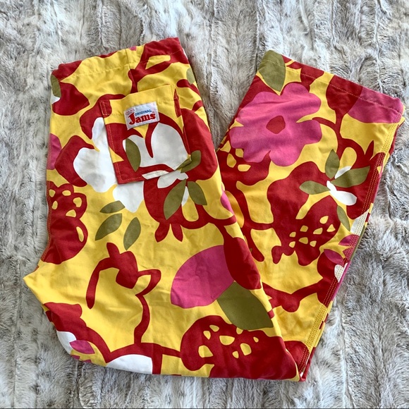 Jams World Pants - Vintage 80s Jams World Hawaiian Floral Pants